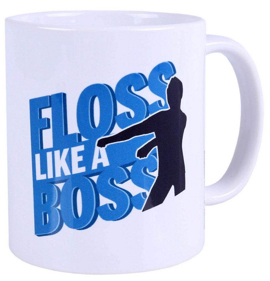 Sarcia.eu Dekobecher Weißer Becher Floss Like a Boss von Sarcia.eu