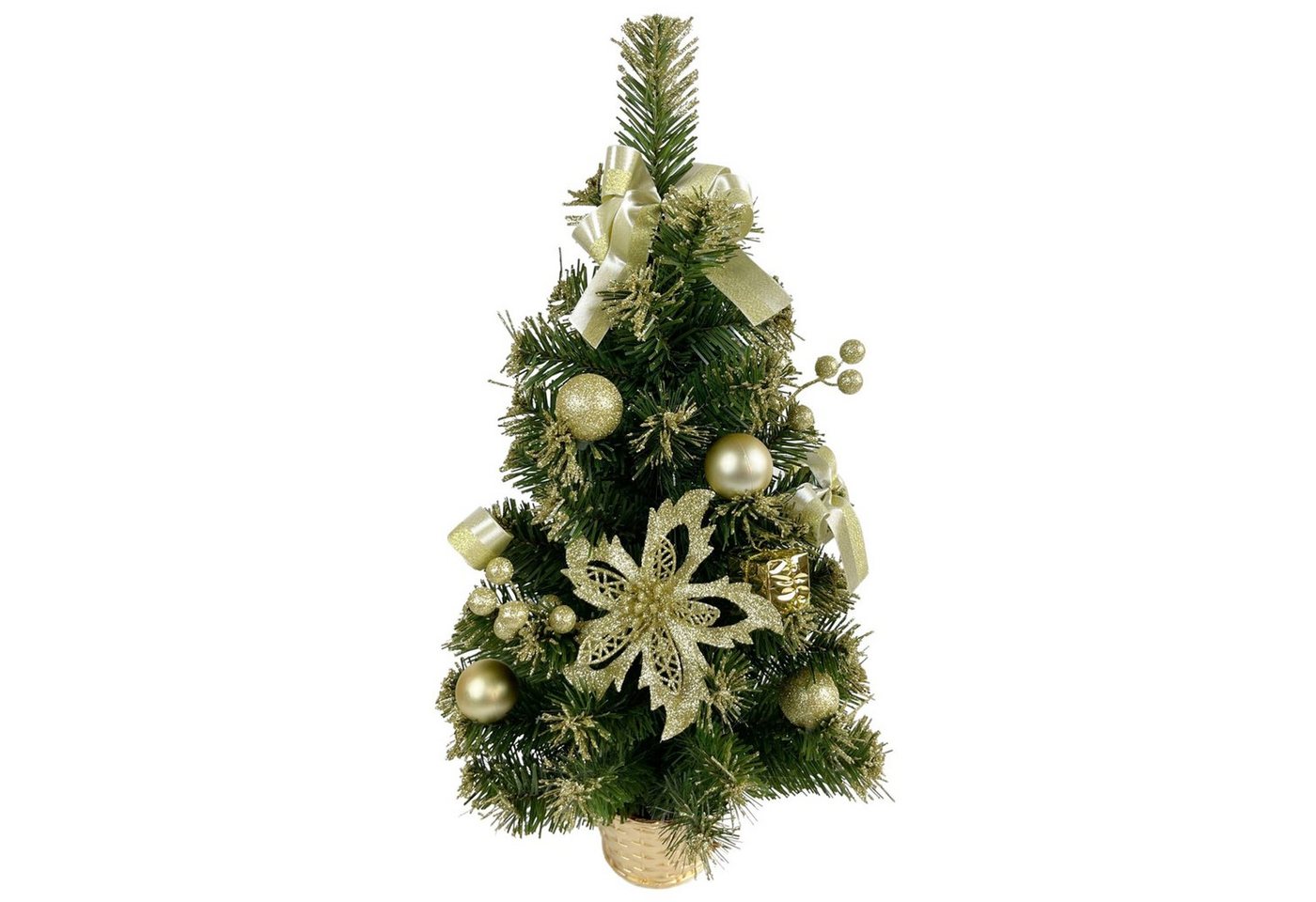 Sarcia.eu Künstlicher Weihnachtsbaum Künstlicher Weihnachtsbaum, goldene Dekorationen in einem 60cm Topf von Sarcia.eu
