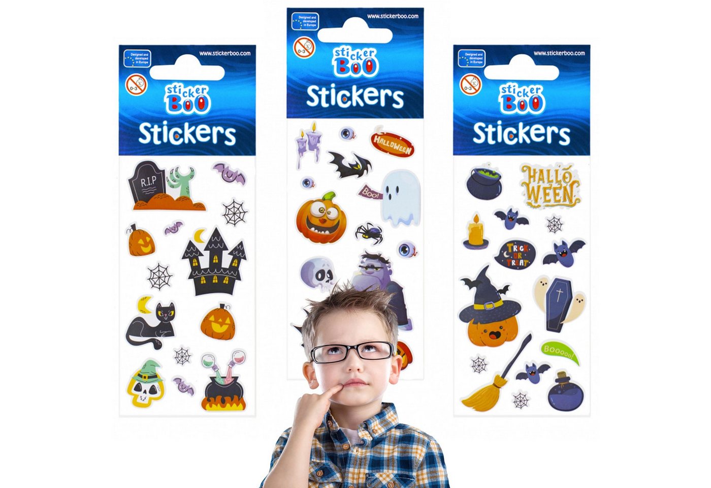 Sarcia.eu Sticker Sticker-Set für Kinder, Halloween-Aufkleber von Sarcia.eu