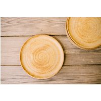 Keramik Dessert Rustikalen Braunen Teller Set, 2Er-Set, Braun Und Gelb Kuchenteller, Kleine Servierschale, Geschenk Für Sie von SaritCeramics
