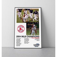 Boston Red Sox 2004 World Series Poster | Red Sox Mlb Wm Print World Series Poster Baseball von SaturnPrintsUS