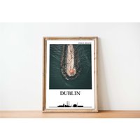 Dublin Irland Poster | Druck Reiseposter Wandkunst von SaturnPrintsUS