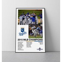 Kansas City Royals 2015 World Series Poster | Royals Mlb Wm Print World Series Poster Kansas City von SaturnPrintsUS