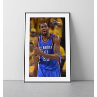 Kevin Durant Poster | Kevin Durant Oklahoma City Thunder Poster Wall Art Kd Print von SaturnPrintsUS