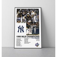 New York Yankees 1998 World Series Poster | Yankees Mlb Wm Print Ny World Series Poster von SaturnPrintsUS