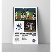 New York Yankees 1999 World Series Poster | Yankees Mlb Wm Print Ny World Series Poster von SaturnPrintsUS