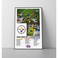 Pittsburgh Steelers Nfl 2006 Superbowl Xl Poster | Pittsburgh Steelers Superbowl Poster von SaturnPrintsUS