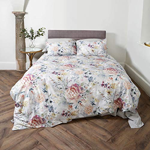 Scatterbox Bettbezug und 2 Kissenbezüge, Baumwolle, grau, Super King, W260cm x L220cm (Duvet Cover), W50cm x L75cm (Pillow Case) von Scatter Box