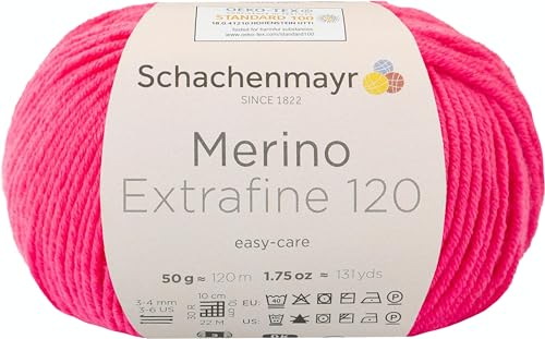 Schachenmayr Merino Extrafine 120, 50G azalee Handstrickgarne von Schachenmayr since 1822