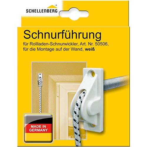Schellenberg 11034 Schnurführung für Rollladen-Schnüre bis 5 mm Durchmesser, Rolladenschnur, verschleißarmer Lauf der Rollladenschnur von Schellenberg