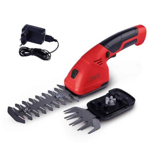 Scheppach Grasschere Strauchschere 2in1 Akku 7,2V GHS7.2 Rasenschere | Grasschnittmesser 90mm Breite | Strauchschnittmesser 140mm Schnittlänge - 8mm Schnittstärke | Ladegerät, Strauch- & Grasmesser Scheppach Grasschere Strauchschere 2in1 Akku 7,2V GHS7.2 Rasenschere | Grasschnittmesser 90mm Breite | Strauchschnittmesser 140mm Schnittlänge - 8mm Schnittstärke | Ladegerät, Strauch- & Grasmesser von Scheppach