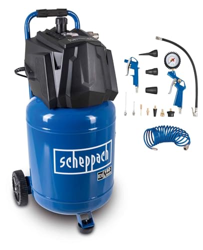 Scheppach Druckluft Kompressor stehend HC35V | 10bar Druck | 30L Kessel | 230V / 1500W | Ansaugleistung 180 l/min | ölfrei & wartungsarm | Druckminderer & 2 Kupplungen | inkl. 14-tlg. Zubehörset Scheppach Druckluft Kompressor stehend HC35V | 10bar Druck | 30L Kessel | 230V / 1500W | Ansaugleistung 180 l/min | ölfrei & wartungsarm | Druckminderer & 2 Kupplungen | inkl. 14-tlg. Zubehörset von Scheppach