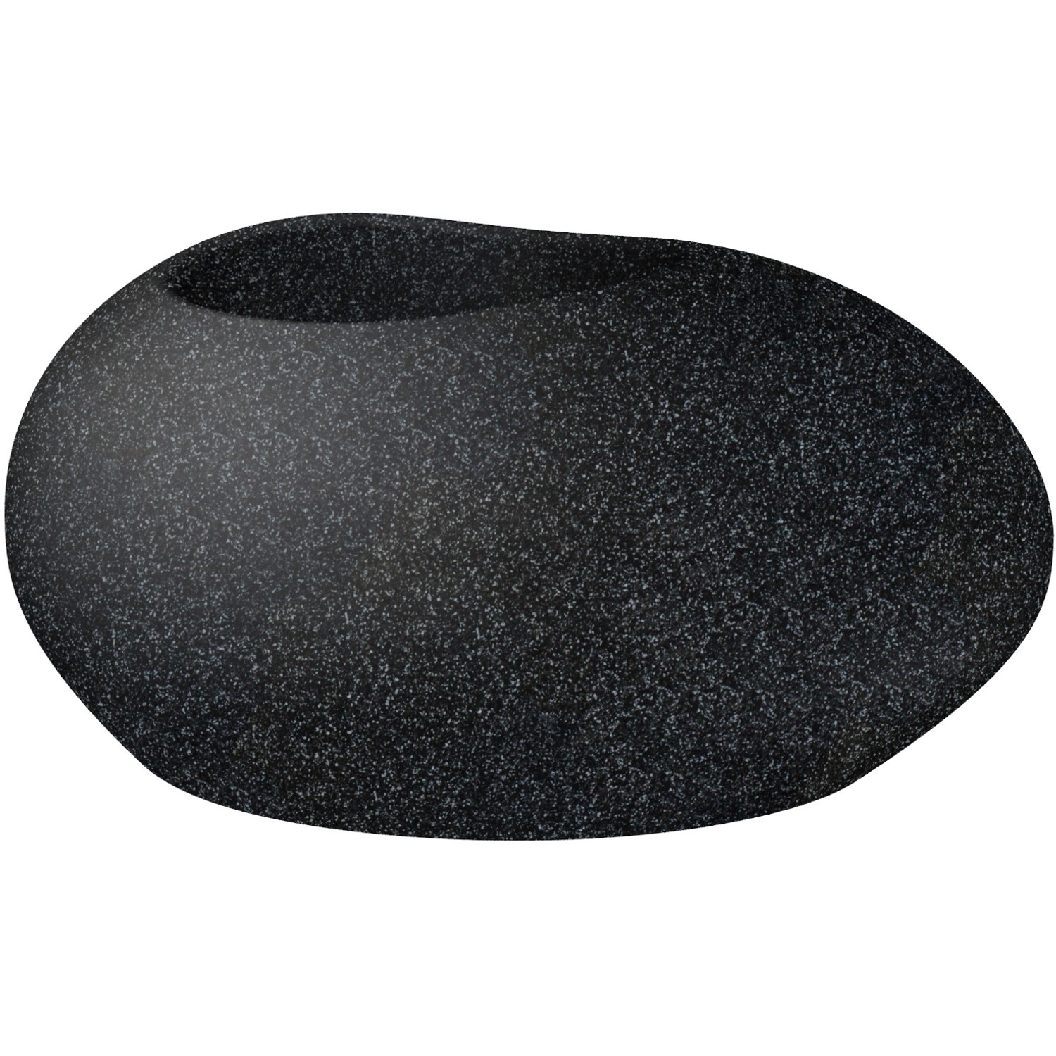 Scheurich Pflanzgefäß Flow 48 cm x 38 cm Stony Black von Scheurich