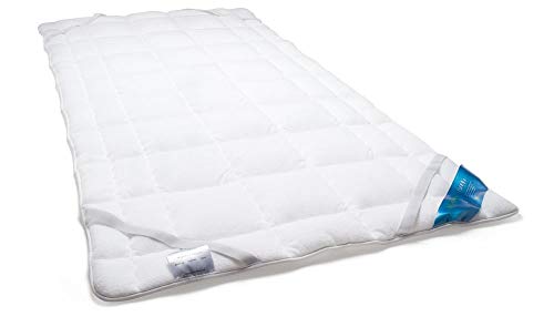 Schlafmond Medicus Clean Allergiker Matratzenschoner 160 x 200 cm - Matratzen-Auflage aus Baumwolle als Unterbett oder für Boxspring-Betten geeignet - Matratzen-Topper 95 Grad waschbar Made in Germany von Schlafmond