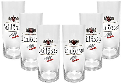 Schlösser Alt Bierglas Glas Gläser-Set - 6x Biergläser 0,3L Fassung von Schlösser