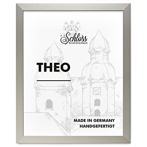 Schloss BILDERRAHMEN Theo 24x24 cm, Dekor Alu Gebürstet von Schloss BILDERRAHMEN