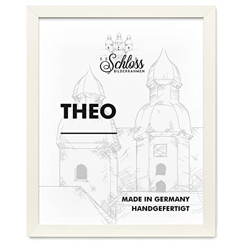 Schloss BILDERRAHMEN Theo 24x32 cm, Dekor Weiß von Schloss BILDERRAHMEN