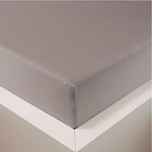 Schlummerglück Spannbetttuch mit hochwertigem Tencel, Falten- und bügelfrei, ideal für höhere Matratzen/Boxspringbetten, versch. Größen und Farben wählbar (Taupe, 140-160 x 200-220 cm) von Schlummerglück