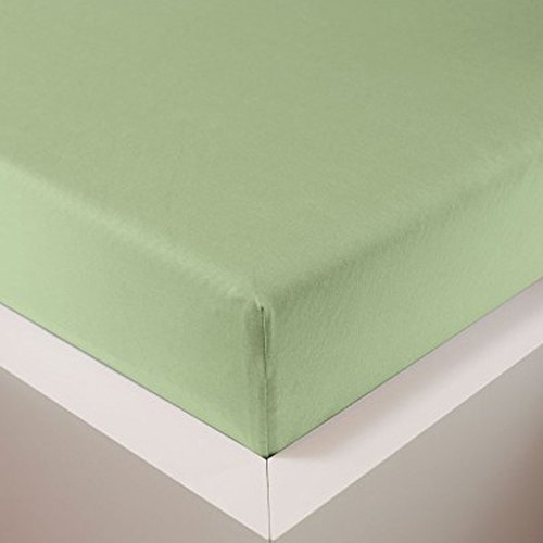 Schlummerglück Spannbetttuch mit hochwertigem Tencel, Falten- und bügelfrei, ideal für höhere Matratzen/Boxspringbetten, versch. Größen und Farben wählbar (lind, 180-200 x 200-220 cm) von Schlummerglück