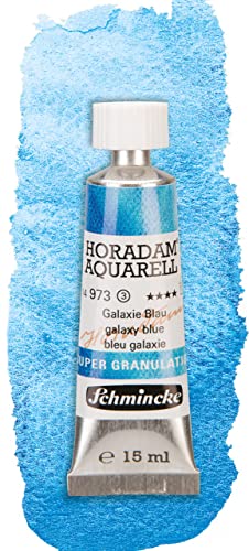 Schmincke – HORADAM® AQUARELL, Super Granulation, Galaxie Blau, 15 ml, sehr stark granulierende Farbtöne, feinste, supergranulierende Aquarellfarben von Schmincke