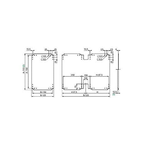 Schneider NSYPMB125 Isolierende Bakelit-Montageplatte für PLA-Gehäuse H1250xB500mm Schneider NSYPMB125 Isolierende Bakelit-Montageplatte für PLA-Gehäuse H1250xB500mm von Schneider Electric