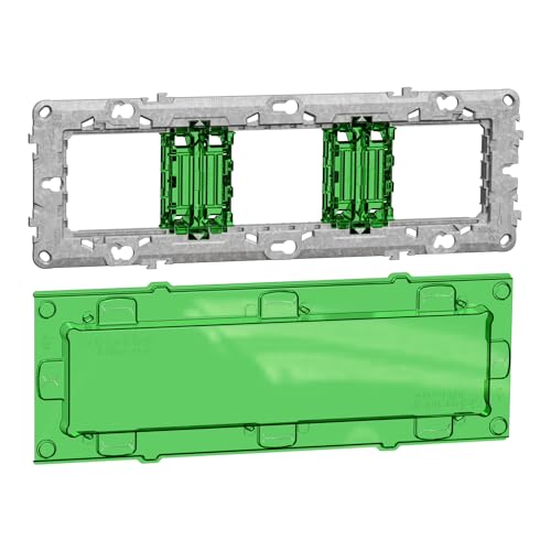 Schneider Electric NU7006C Unica Halterung für 6-8 Mod / 3 Positionen + Baustellenschutz - ZTON von Schneider Electric