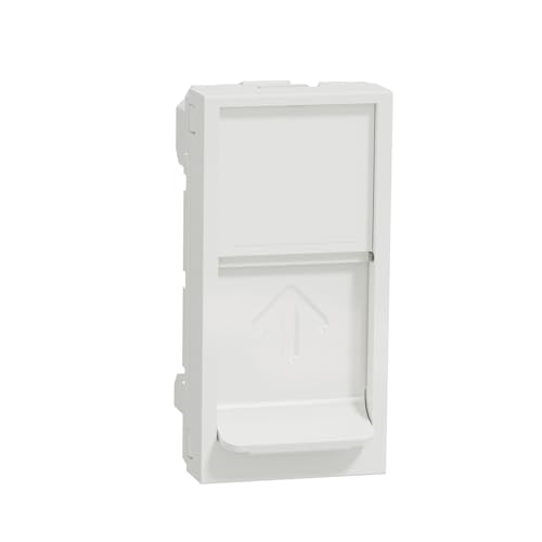 Unica RJ45 Keystone/Systimax Stecker 1 Mod weiß Einzel-Mechanismus von Schneider Electric