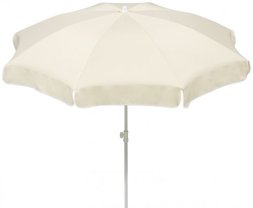 Schneider Sonnenschirm Ibiza, natur, 200 cm rund, 680-02, Gestell Stahl, Bespannung Polyester, 2.1 kg von Schneider Schirme