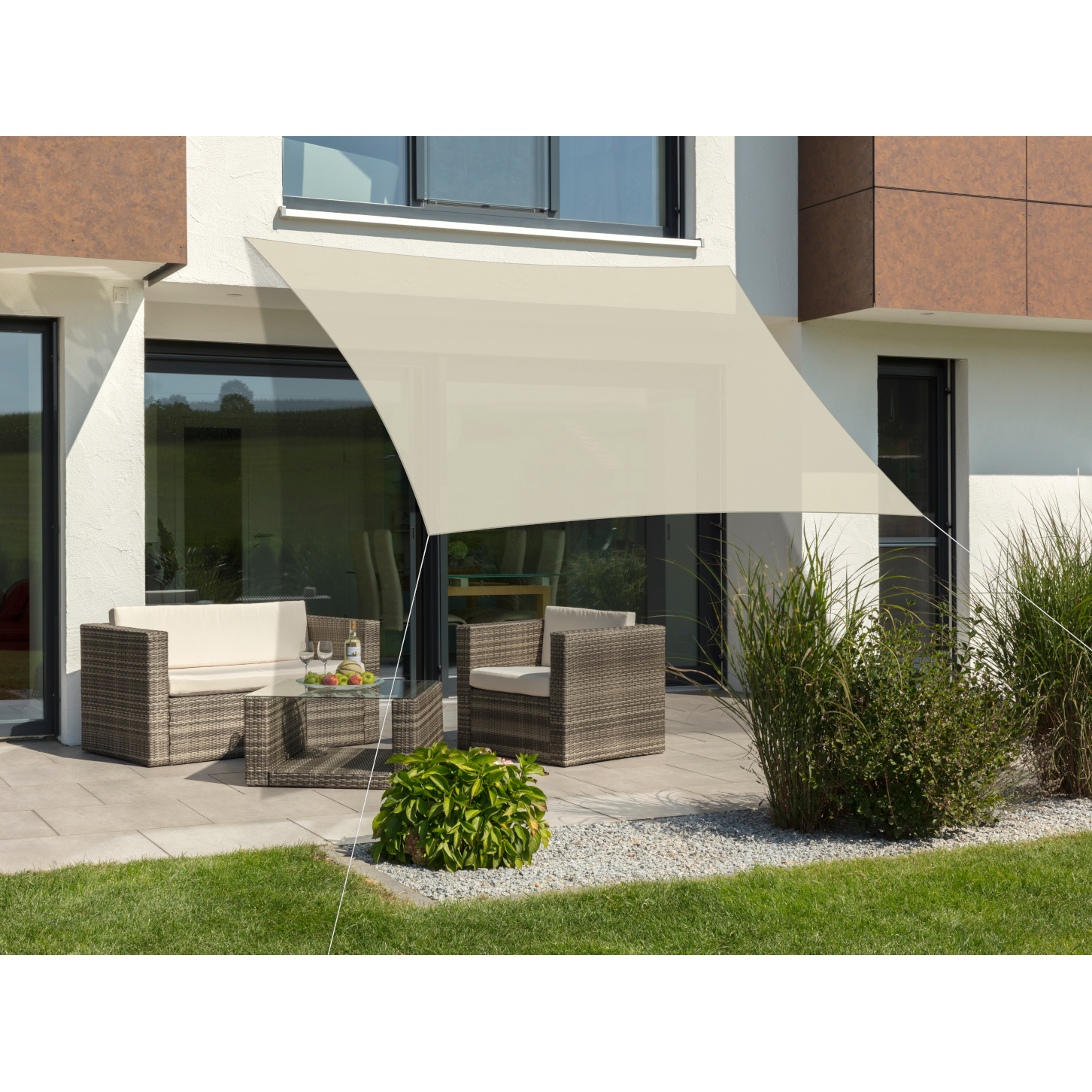 Schneider Sonnensegel Teneriffa ca. 360 x 360 cm natur von Schneider Schirme