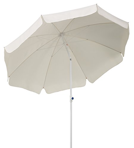 Schneider Sonnenschirm Ibiza, natur, 240 cm rund, 681-02,Gestell Stahl, Bespannung Polyester, 2.8 kg von Schneider Schirme