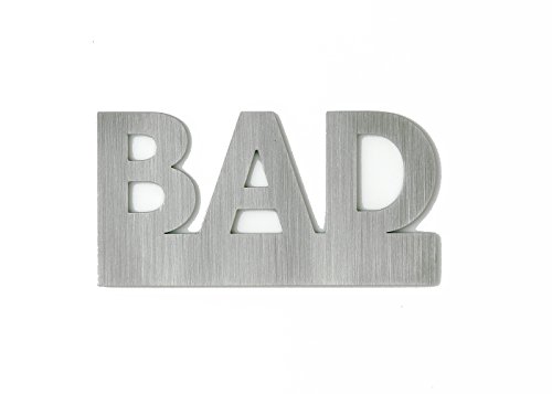 Türschild Toilettenschild WC-Schild "BAD", Made in Germany von Schönbeck Design