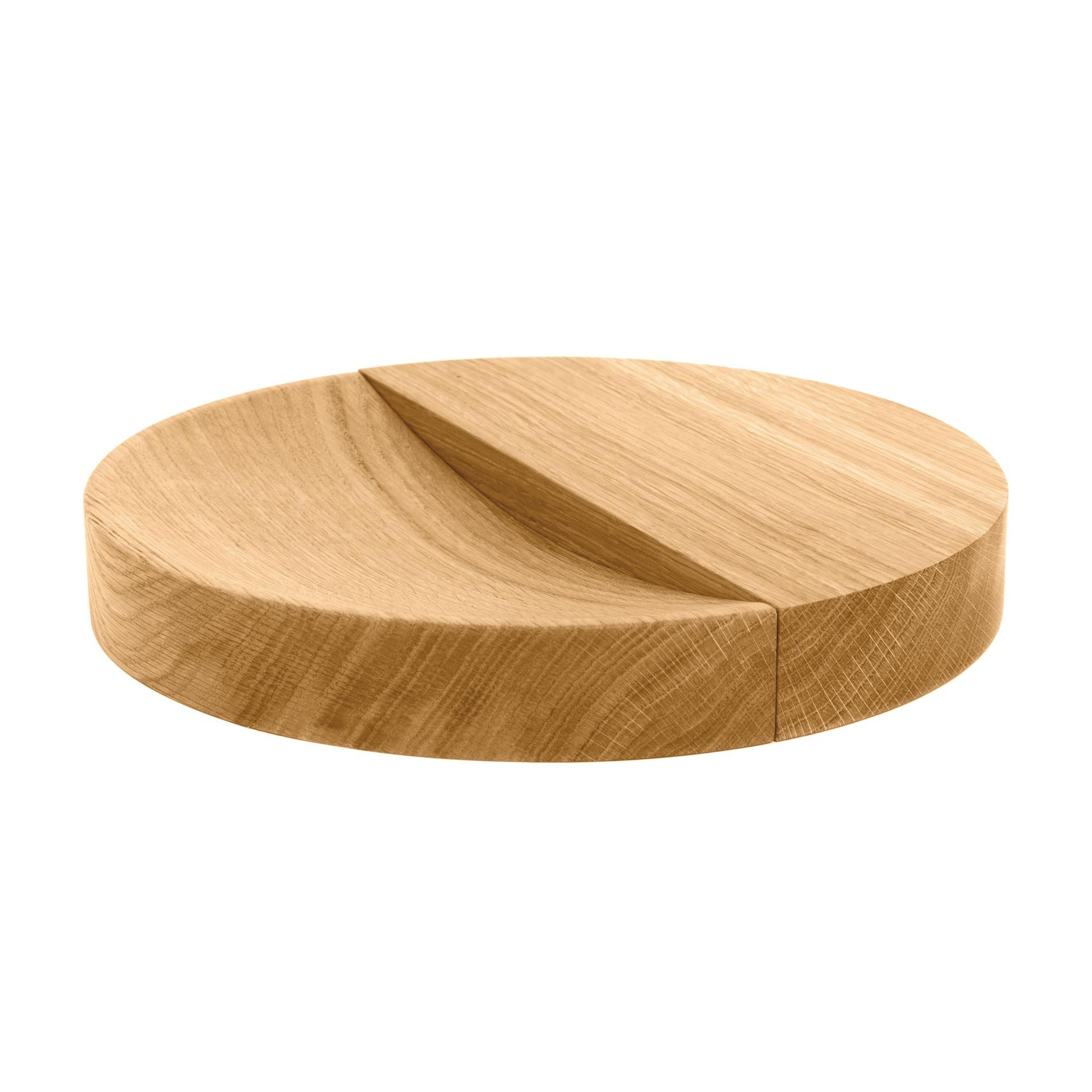 Schönbuch - Split Bowl Schale - Eiche natur geölt/H 3.6cm/Ø 25.5cm/handgefertigt von Schönbuch