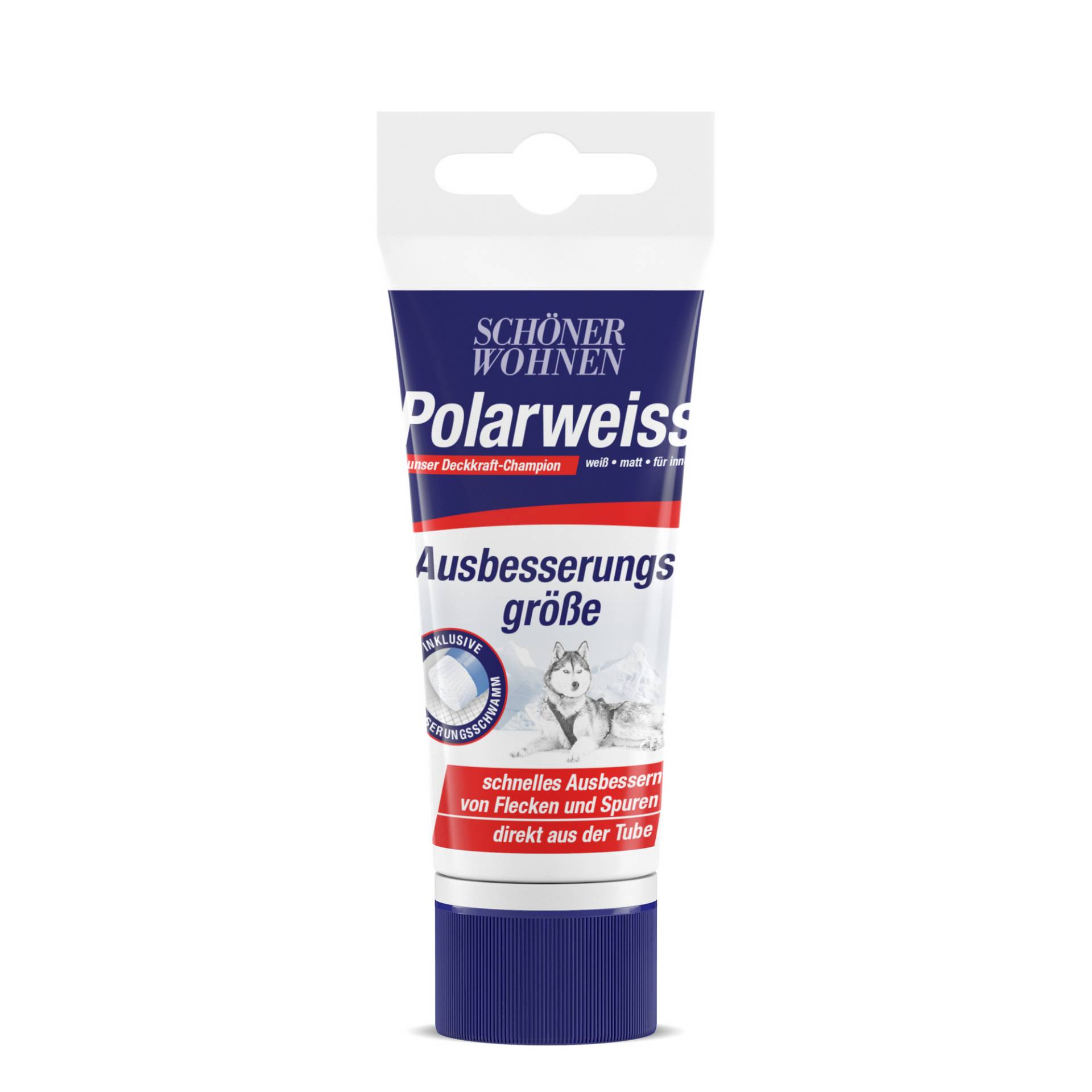 Schöner Wohnen Farbe Wandfarbe 'Polarweiß' Tube matt 50 ml von Schöner Wohnen Farbe