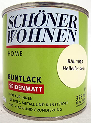 DurAcryl Buntlack Hellelfenbein 125 ml RAL 1015 Seidenmatt Schöner Wohnen von Schöner Wohnen