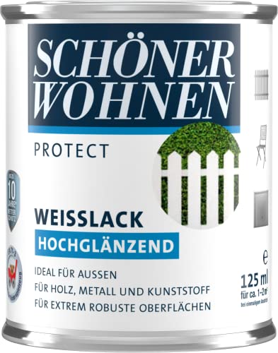 Profidur 125 ml Weißlack Hochglänzend Schöner Wohnen von Schöner Wohnen