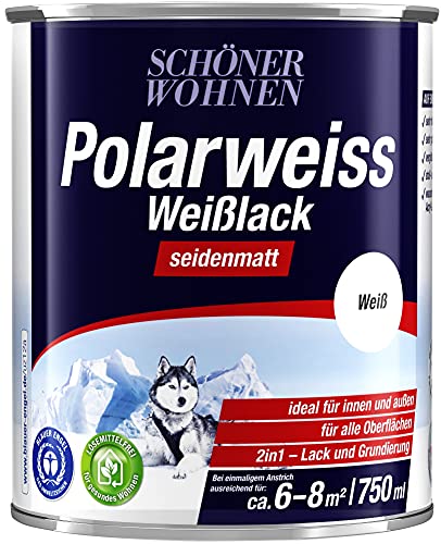 Schöner Wohnen 750 ml Polarweiß Weißlack seidenmatt von Schöner Wohnen