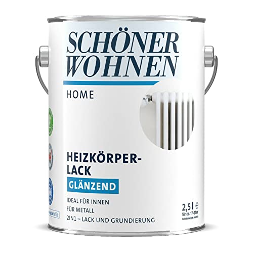 Schöner Wohnen DurAcryl Heizkörperlack, Wasserbasis, Reinweiss Glänzend / 750 ml von Schöner Wohnen