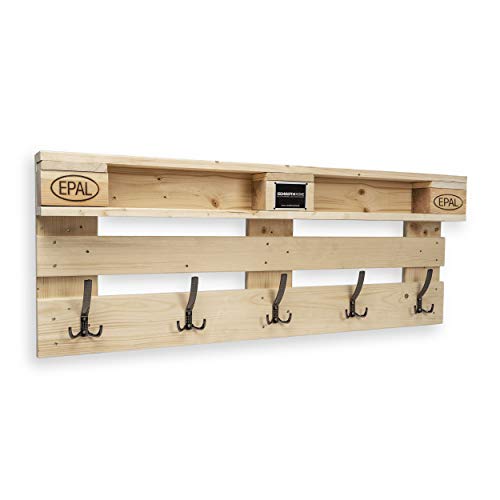 Schroth Home PALrobe 120 x 47 x14 cm rechteckig – Wandgarderobe mit Ablage – Garderobe aus Holz – mit Haken Schroth Home PALrobe 120 x 47 x14 cm rechteckig – Wandgarderobe mit Ablage – Garderobe aus Holz – mit Haken von Schroth Home