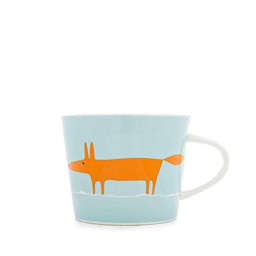 Scion Mr Fox Becher/Tasse aus Porzellan, Mini, Orange, Duck Egg von Scion