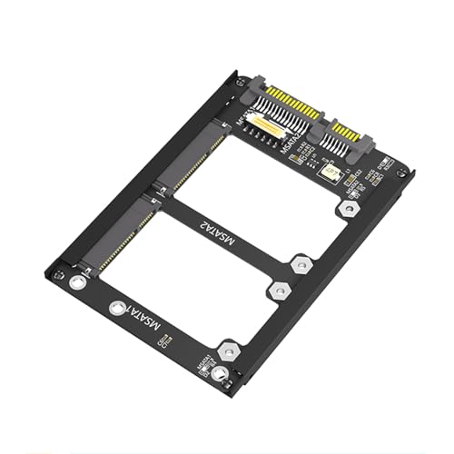 Scnvsi MSATA SSD Zu-2 5-Zoll Sata Adapter Mit Aluminiumrahmenhalterung. Konvertieren Sie MSATA Sata SSD In Einen 2 5-Zoll Laufwerk Sata-3.0-Adapter von Scnvsi