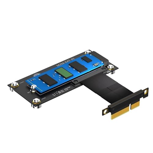 Scnvsi 10 cm M.2 NVME Key M Zu PCI Express Verlängerungskabel Erweiterungsplatine Mit Magnetpad Unterstützt 2230 2242 2260 2280 PCIE Zu M2 Adapter von Scnvsi