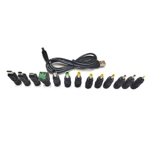 Scnvsi 13 Laptop Anschluss Kit USB DC5521 Netzteiladapter Breite Kompatibilität Und Stabile Stromübertragung Laptop Stromkabelkonverter von Scnvsi