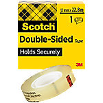 Scotch Doppelseitiges Klebeband Transparent ohne Schutzfolie 12 mm x 22,8 m von Scotch