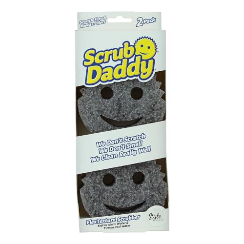 Scrub Daddy Original Spülschwamm, Reinigungsschwamm Smiley Form - Putzschwamm mit Texturveränderung, kratzfreier Schwamm Küche, Scheuerschwamm, Schmutzradierer, spülmaschinenfest - Style 2-er Pack Scrub Daddy Original Spülschwamm, Reinigungsschwamm Smiley Form - Putzschwamm mit Texturveränderung, kratzfreier Schwamm Küche, Scheuerschwamm, Schmutzradierer, spülmaschinenfest - Style 2-er Pack von Scrub Daddy