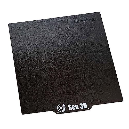 Sea 3D SeaPlate-Black Schwarze 3D Druckplatte 200x200mm 2-seitig fein strukturiert von Sea 3D
