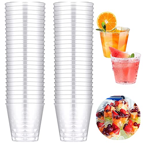 50 Stück Plastik Schnapsgläser, 30ml Plastikbecher, Trinkbecher Schnapsbecher, Partybecher, Transparent Wiederverwendbare Partygadget Schnapsspender für Geburtstage Verkostung Party Weihnachten von Seasboes