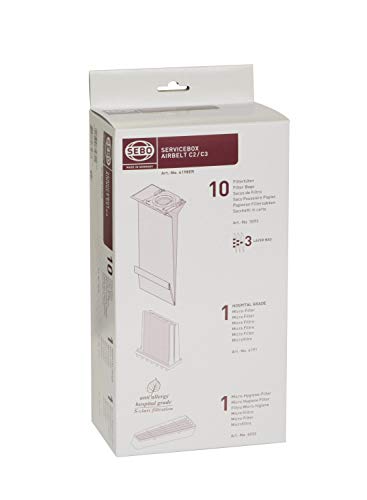 Sebo Service-Box-airbelt C2.1/C3/C3.1 Filterset, Papier von SEBO