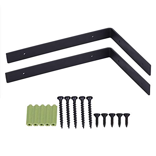 2 stück Regalhalterung Schwerlast, Wandhalterung Winkel Regal Schwarz Metall, Schwimmende Wandregal Halterung für Metallregale Schlafzimmer Küche Büro Bücherregal 2 stück Regalhalterung Schwerlast, Wandhalterung Winkel Regal Schwarz Metall, Schwimmende Wandregal Halterung für Metallregale Schlafzimmer Küche Büro Bücherregal von Segutage