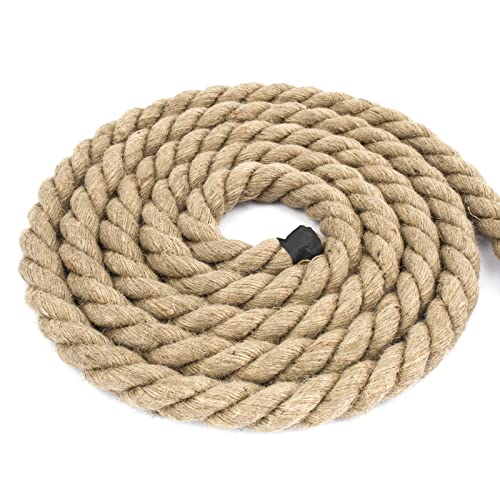 Seiletech.de JUTESEIL | 40m | 8mm Stark | Naturfasern Absperrseil Jute Tauwerk gedreht Tau Seil Tauziehen DIY Dekoration Deko Seil von Seiletech.de