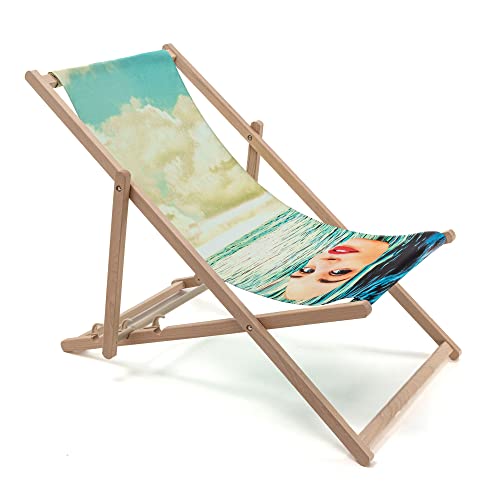 Seletti Liegestuhl Mädchen im Meer Deck Stuhl Mädchen im Meer von Seletti